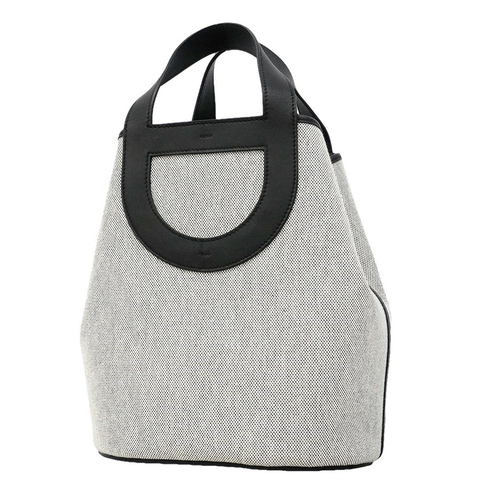 Hermes In the Loop 23 Handbag, Toile H, Black, W Stamp, Women's, P3569422